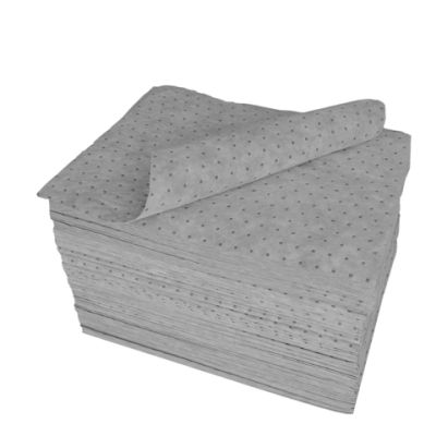 Absorptiemat Unisorb grijs 123ltr, 38 x 48 cm, geschikt voor alle vloeistoffen, 200 stuks