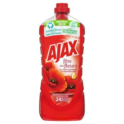 Ajax allesreiniger Fris Rode Bloemen, 1 liter 