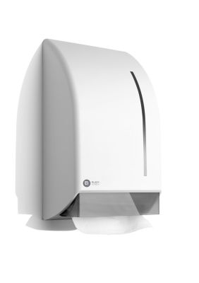 BlackSatino handdoekdispenser V-vouw, wit recycled ABS (331860/332770)