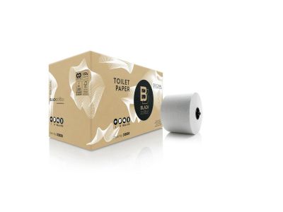 BlackSatino Original systeem toiletrollen, met dop, 2-laags wit, 24 rolx100 mtr (313830)