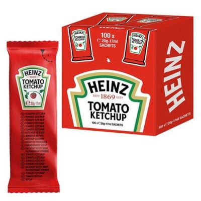 Heinz tomatenketchup, sachet 100 x 17ml