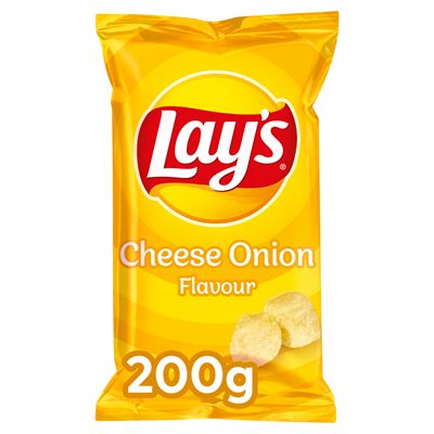 Lay‘s chips, 200gr; cheese onion 