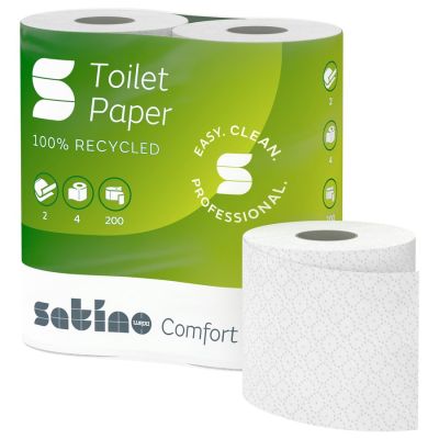 Satino Comfort toiletpapier, 2-laags, 12 x 4 rollen à 200 vel (062240)